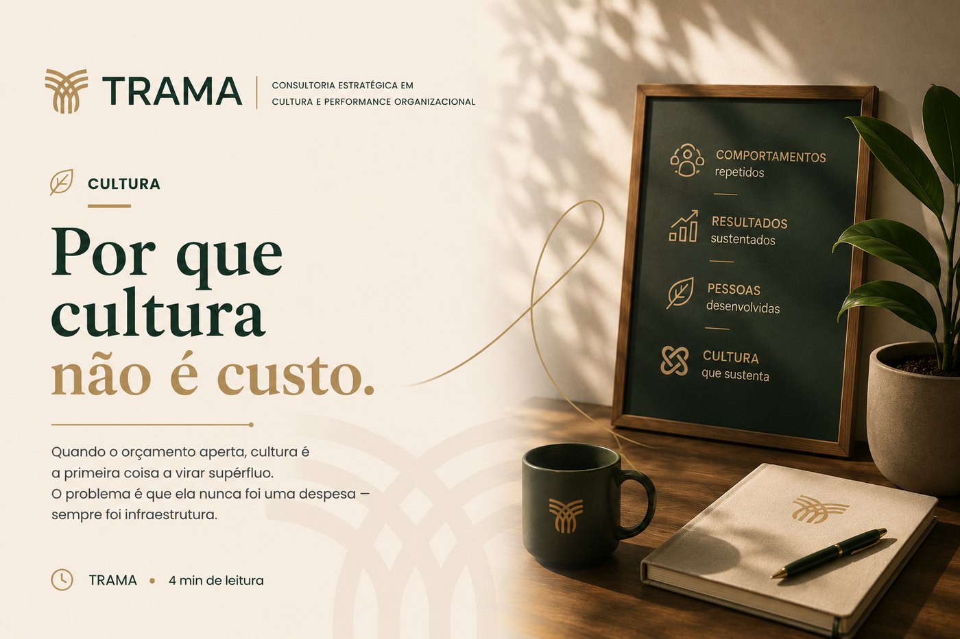 Por que cultura não é custo